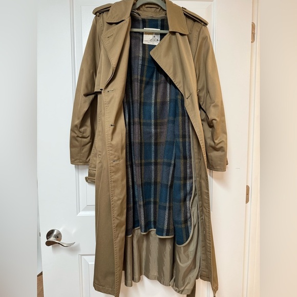 London Towne Elegant Brown Trench Coat Size 6 - Picture 5 of 7